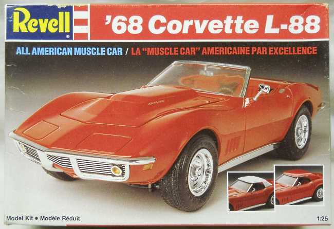 Revell 1/25 1968 Chevrolet Corvette L-88 Convertible, 7159 plastic model kit